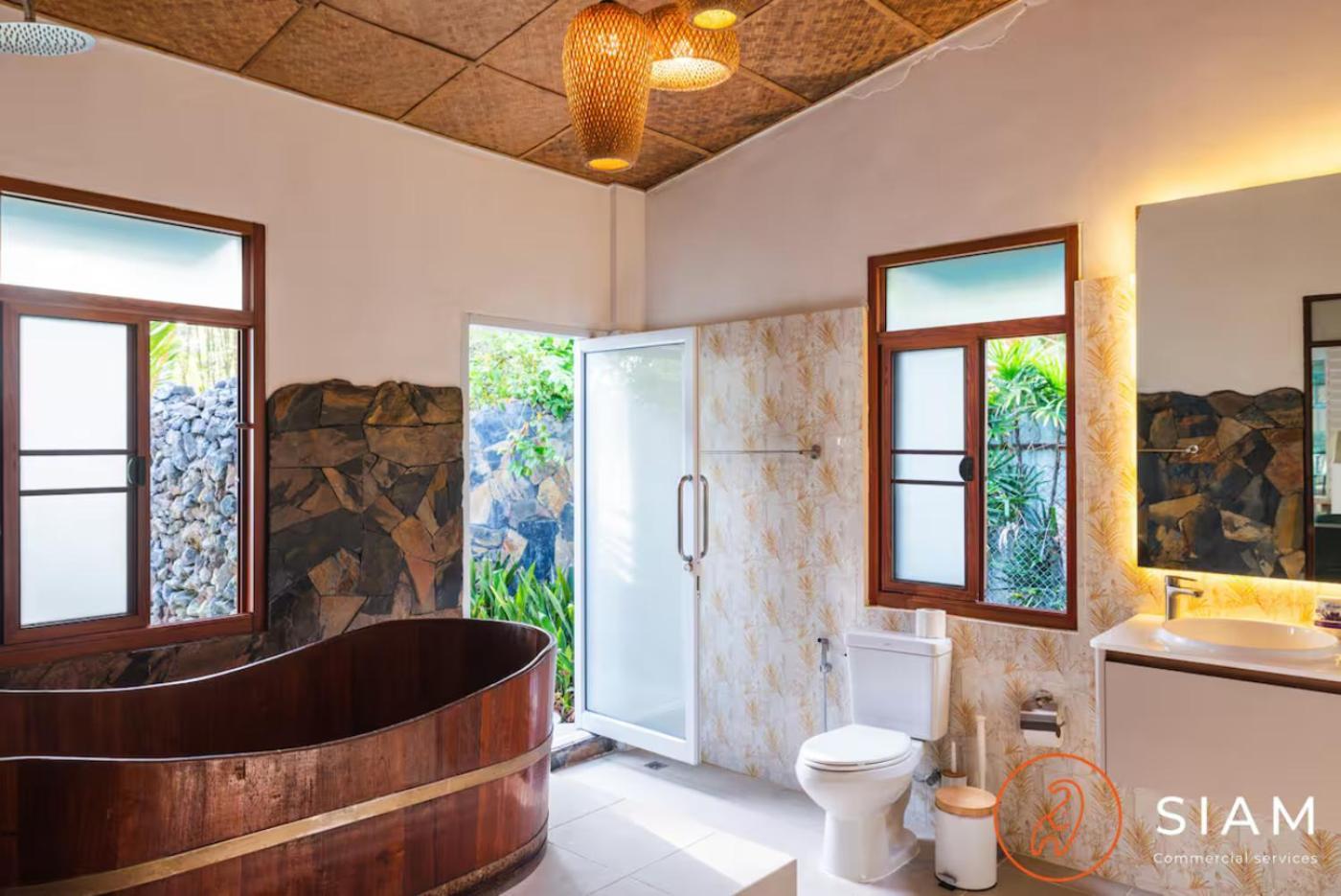 The Wooden Beach House 3Br - Sunset Beach Garden Taling Ngam  ภายนอก รูปภาพ
